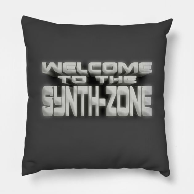 SYNTH-ZONE #1 Pillow by RickTurner