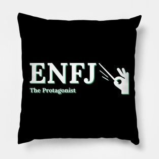 ENFJ The Protagonist MBTI types 7D Myers Briggs personality gift with icon Pillow