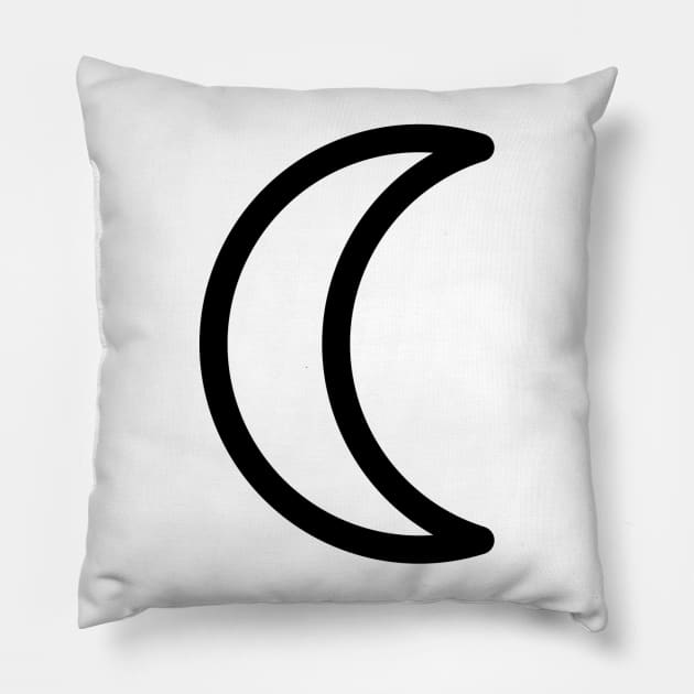 Crescent Moon Pillow by ToiletQueen