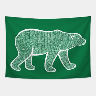 Polar Bear - hand drawn detailed animal lovers design Tapestry