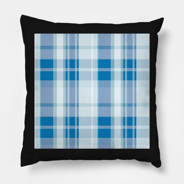 Winter Aesthetic Conall 2 Hand Drawn Textured Plaid Pattern Pillow by GenAumonier