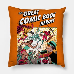 The Great Comic Book Heroes Pillow