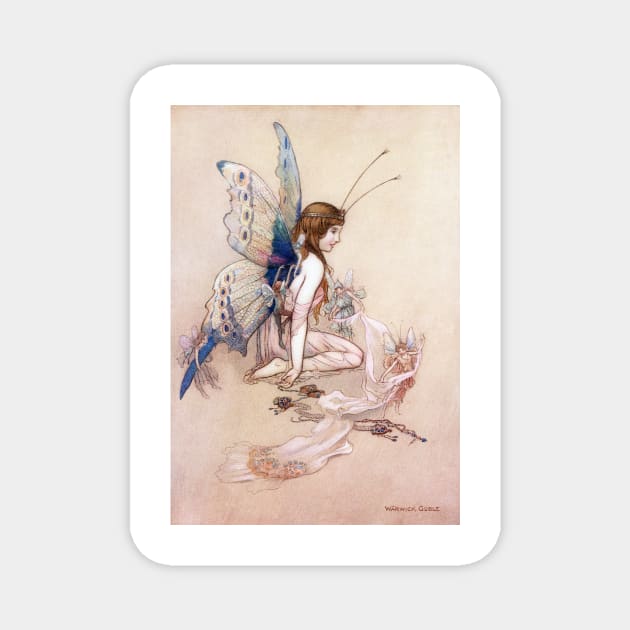 Ellie Gets Her Wings by Warwick Goble Magnet by vintage-art