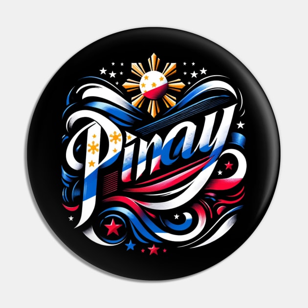 Pinay Filipino Filipina, Philippines Pride Flag Pin by ThatVibe