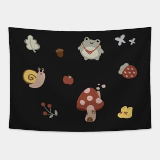 Cottage core frog pack 2 Tapestry