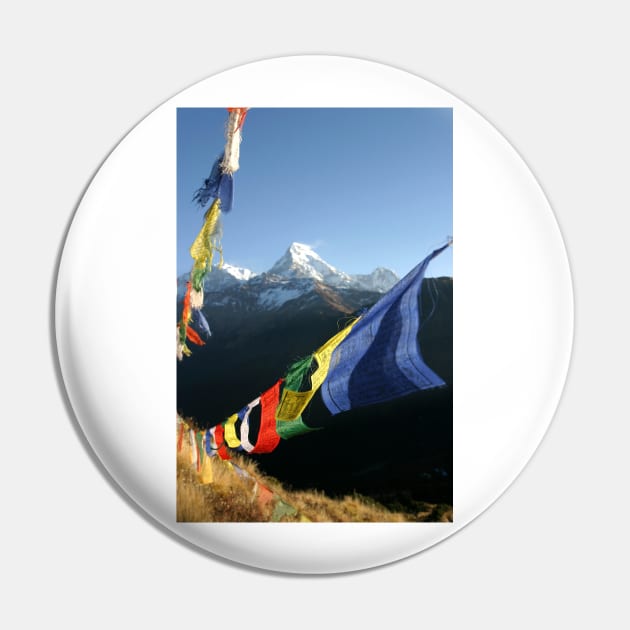 Buddhist Prayer Flags with Himalaya mountain peaks Pin by Melissa Peltenburg Travel Photography