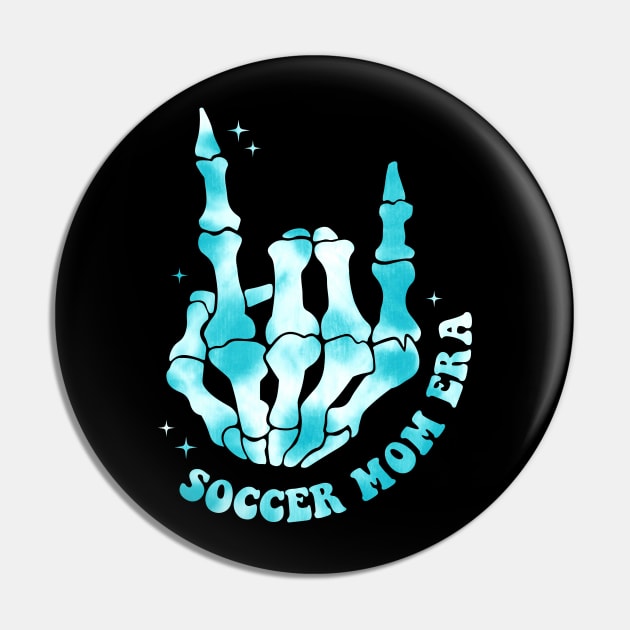 In My Soccer Mom Era Retro Groovy Soccer Mama Sports Parent Pin by Nisrine