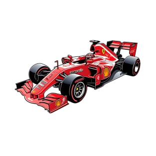 Red Formula 1 Car T-Shirt