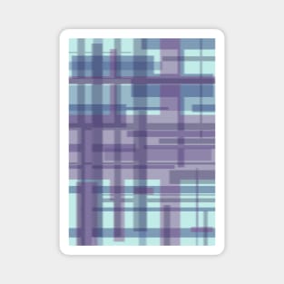 Pastel Blurred Geometric Pattern Magnet