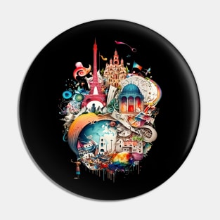 Musical City Pin