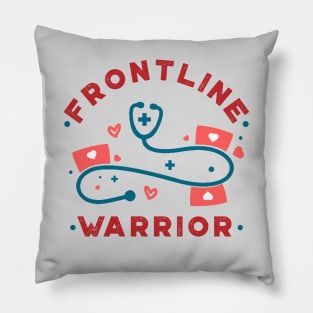 Frontline Warrior, Nurse, Doctor, Registered Nurse, Nurse Student, Frontline Healthcare Worker. Pillow