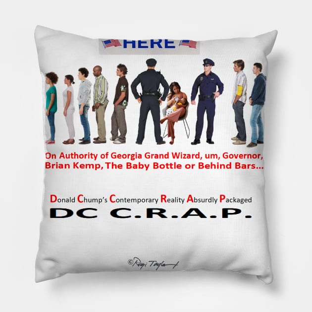 Georgia's Kemp, Grand Old Party Governor, or Grand Wizard? Pillow by arTaylor