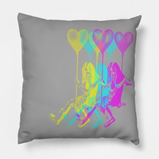 Banksy Ballon Girl CMY Pillow