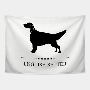 English Setter Black Silhouette Tapestry