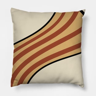 Piece of cartoon bacon Pillow