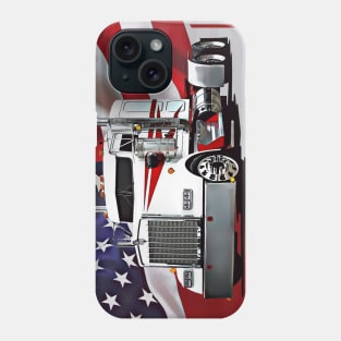 Kenworth Truck and The American Flag Phone Case