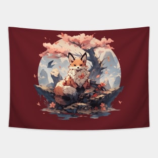 Japanese Fox Tapestry