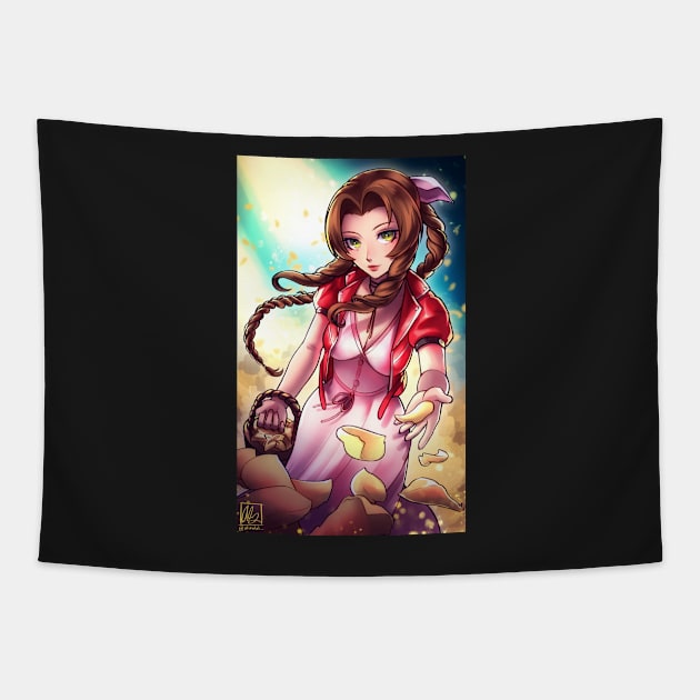 Aerith Tapestry by alinalal