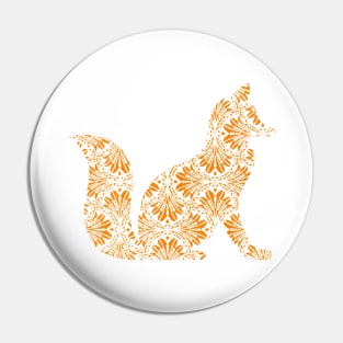 Orange Fox Pin