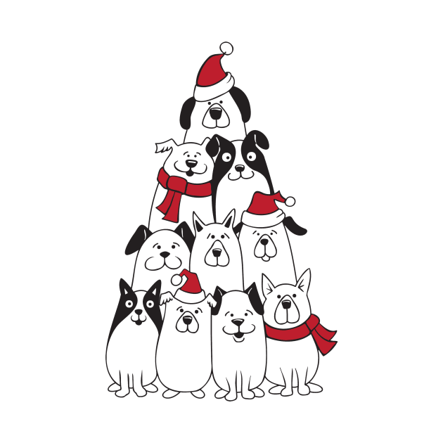 Doggie Christmas Tree by CraftyBeeDesigns