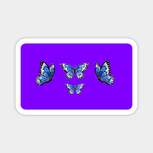 Blue Butterfly print Magnet