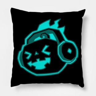 Party Pumpkin - Teal Pillow