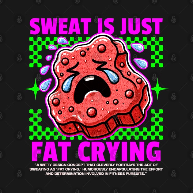 Funny Gym, Sweat is Just Fat Crying by Create Magnus