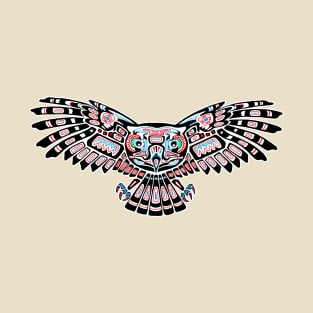Mystic Owl in Native American Style T-Shirt