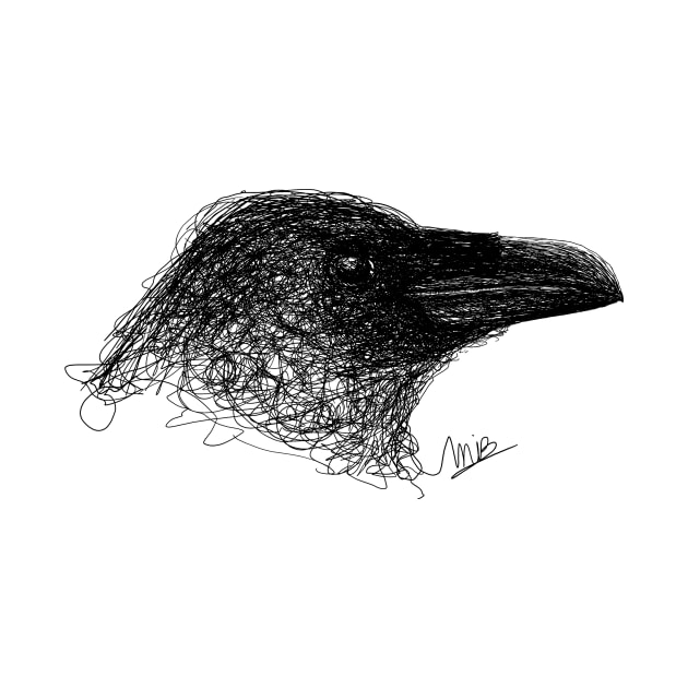 Raven squiggle by Michaelalpaca