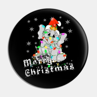 Christmas Elephant Pin