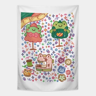 Froggy Clothes Store Tapestry