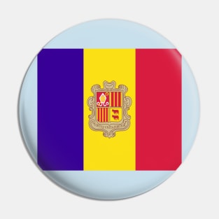 Andorra flag Pin