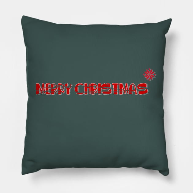 "merry christmas" Pillow by ARTEMIDA