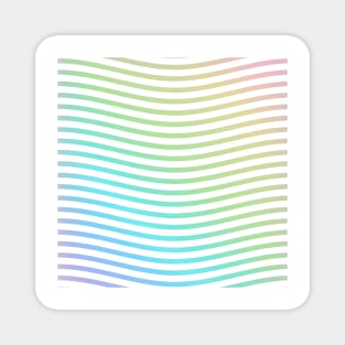 rainbow gradient waves Magnet