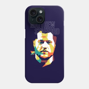 Matthew Stafford on WPAP Art Phone Case