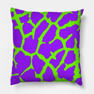 Giraffe Print Mint Amethyst Pillow