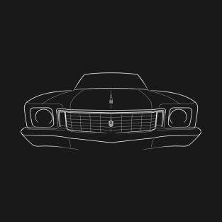 1972 Chevy Monte Carlo - front stencil, white T-Shirt