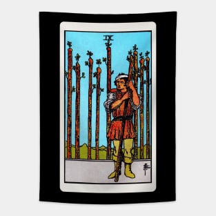 Card #30 - Nine Of Wands - Rider Waite Smith Tarot Tapestry