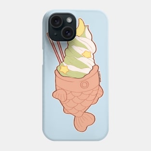 Banana Moon Matcha Taiyaki Ice Cream Phone Case