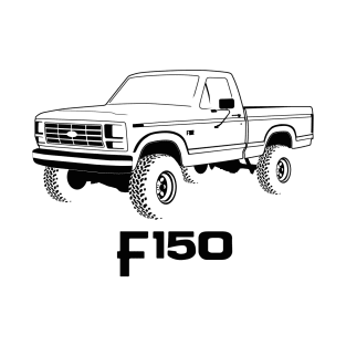 1980-1986 F150 Black Print T-Shirt