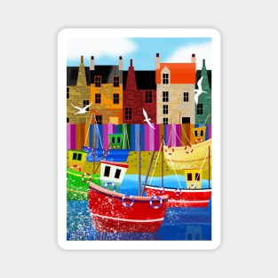 Seaside Town Magnet