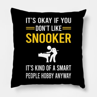 Smart People Hobby Snooker Pillow