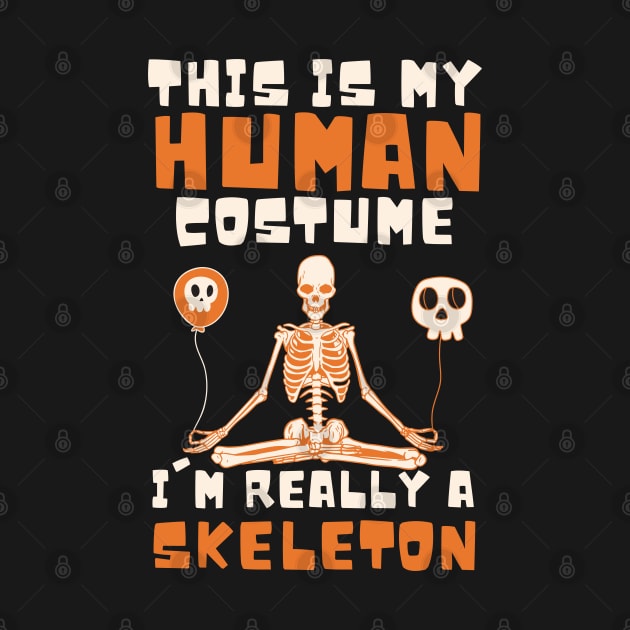 This is my human costume, i'm really a SKELETON by Myartstor 