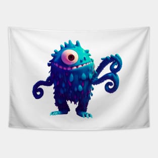 Blue monster Tapestry