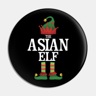 Asian Elf Matching Family Group Christmas Party Pajamas Pin