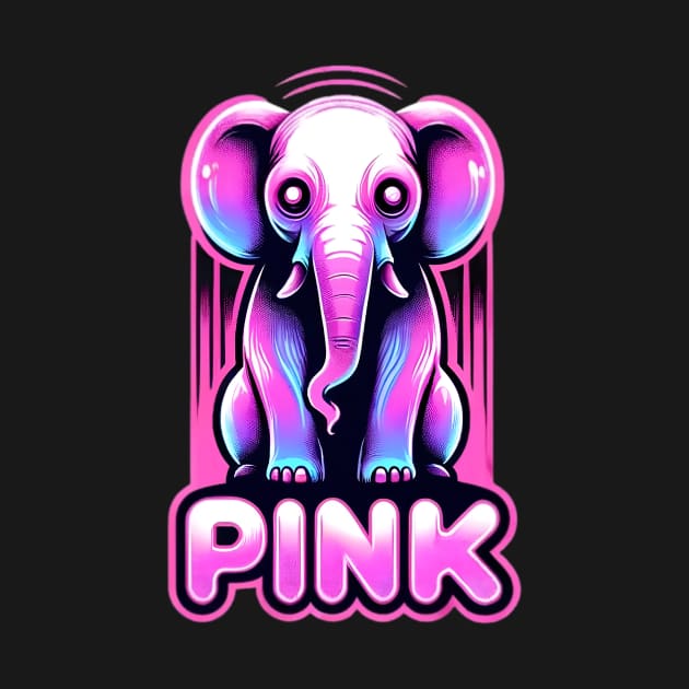 Psychedelic Pink Elephant Tee by 20th Century Tees