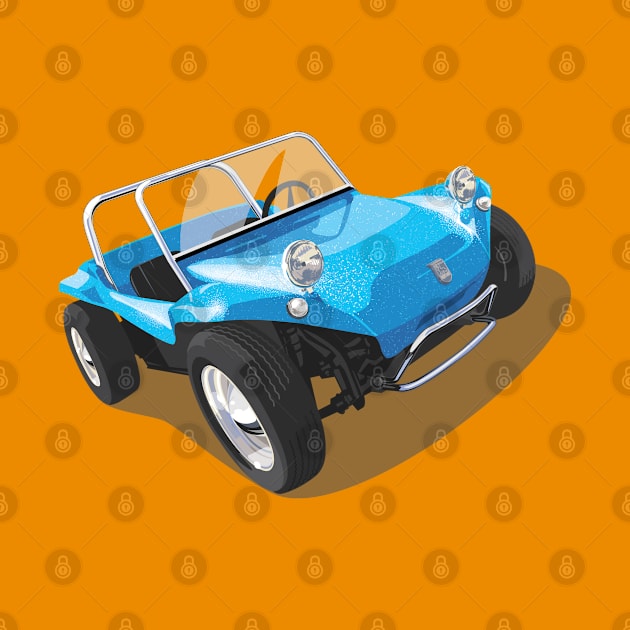 Beach Buggy in Blue by candcretro