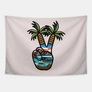 Peace On The Beach Tapestry