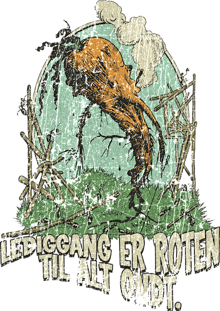 Lediggang Er Roten Til Alt Ondt 1898 Kids T-Shirt by JCD666