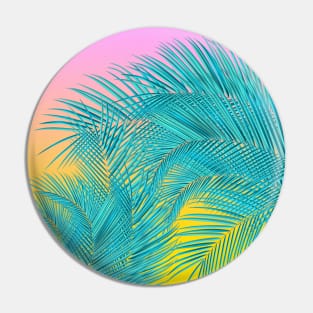 Summer Palm Leaves Pin